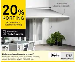 Karwei Knikarmscherm Staccato op maat aanbieding