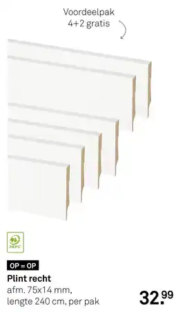 Karwei Plint recht aanbieding
