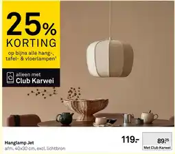 Karwei Hanglamp Jet aanbieding