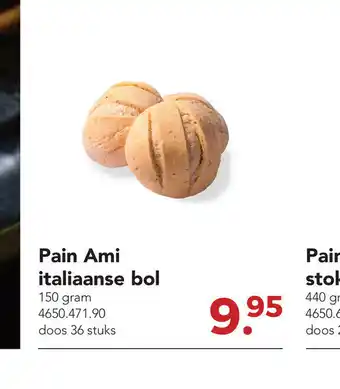 Zegro Pain Ami italiaanse bol 150 gram doos 36 stuks aanbieding