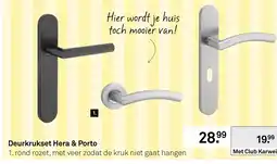Karwei Deurkrukset Hera & Porto aanbieding