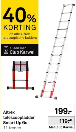 Karwei Altrex telescoopladder Smart Up Go aanbieding