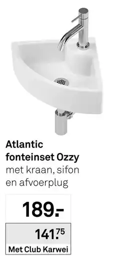 Karwei Atlantic fonteinset Ozzy aanbieding