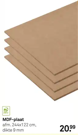 Karwei MDF-plaat aanbieding