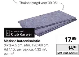 Karwei Métisse katoenisolatie aanbieding