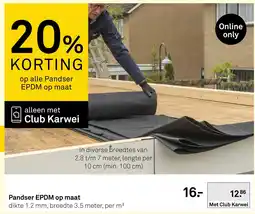 Karwei Pandser EPDM op maat aanbieding