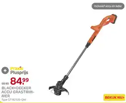 Praxis Black+Decker accu grastrimmer aanbieding