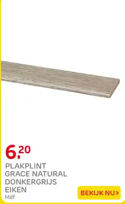 Praxis Grace natural donkergrijs eiken aanbieding