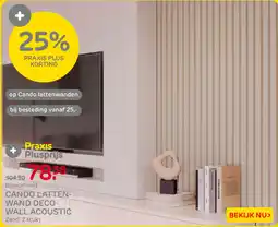 Praxis Cando lattenwand deco-wall acoustic aanbieding