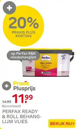 Praxis Perfax Ready & Roll behanglijm vlies aanbieding