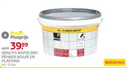 Praxis Sencys rapid dry primer muur en plafond aanbieding
