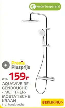 Praxis Aquavive regendouche aanbieding