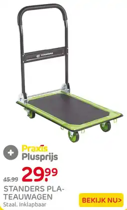 Praxis Standers plateauwagen aanbieding