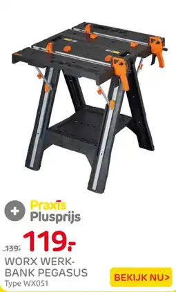 Praxis WORX WERK-BANK PEGASUS aanbieding