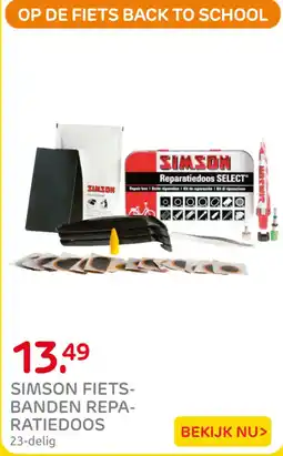 Praxis Simson fietsbanden reparatiedoos aanbieding