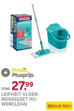 Praxis Leifheit vloer-reinigset powerclean aanbieding