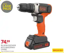 Praxis Black+Decker accuboormachine aanbieding