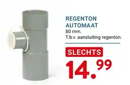 Kluswijs regenton automaat aanbieding
