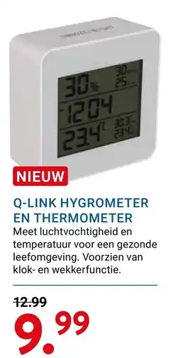 Kluswijs Q-LINK hygrometer en thermometer aanbieding