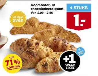 Hoogvliet Roomboter- of chocoladecroissant aanbieding