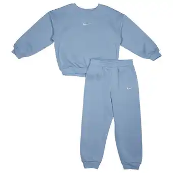 Foot Locker Nike Essential Crew Trainingspakken Peuter - Blauw - Maat 110 - 116 CM - Katoen Fleece aanbieding
