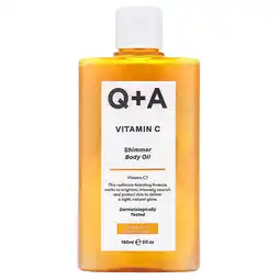 Holland & Barrett 2e product 50% korting | Q+A Vitamin C Shimmer Body Oil - 150ml aanbieding