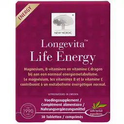Holland & Barrett New Nordic Longevita Life Energy - 30 tabletten aanbieding