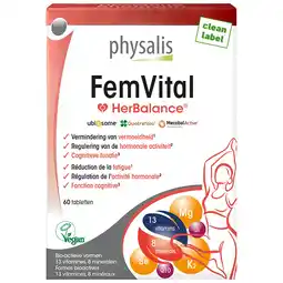 Holland & Barrett Physalis HerBalance FemVital - 60 tabletten aanbieding