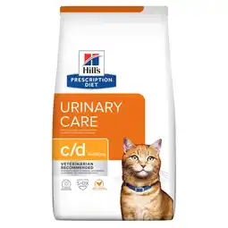 Zooplus 1,5kg C/D Urinary Multicare met Kip Hill's Prescription Diet Kattenvoer aanbieding