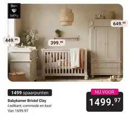 Van Asten BabySuperstore Born Lucky Babykamer Bristol Clay aanbieding