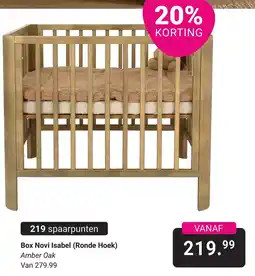 Van Asten BabySuperstore Box Novi Isabel (Ronde Hoek) aanbieding