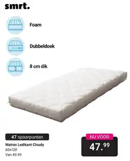 Van Asten BabySuperstore Smrt. Matras Ledikant Cloudy aanbieding