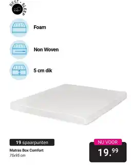 Van Asten BabySuperstore Matras Box Comfort aanbieding