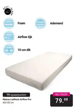 Van Asten BabySuperstore Matras Ledikant Airflow Pro aanbieding