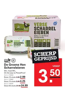 Sligro De Groene Hen Scharreleieren aanbieding