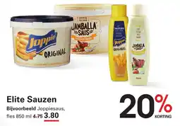 Sligro Joppie Jamballa Saus aanbieding