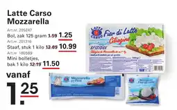 Sligro Latte Carso Mozzarella aanbieding