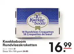 Sligro Kwekkeboom Rundvleeskroketten aanbieding
