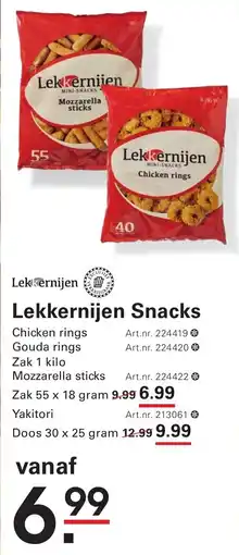 Sligro Lekkernijen Snacks aanbieding