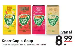Sligro Knorr Cup-a-Soup aanbieding