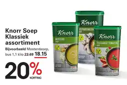 Sligro Knorr Soep Klassiek assortiment aanbieding