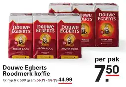 Sligro Douwe Egberts Roodmerk koffie aanbieding