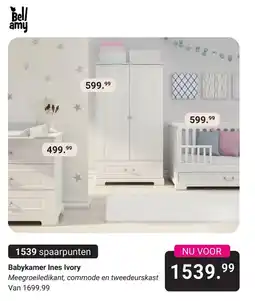 Van Asten BabySuperstore Bellamy Babykamer Ines Ivory aanbieding