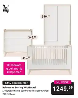 Van Asten BabySuperstore Bellamy Babykamer So Sixty Wit/Naturel aanbieding