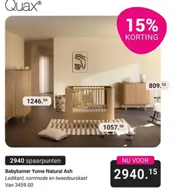 Van Asten BabySuperstore Quax Babykamer Yume Natural Ash aanbieding