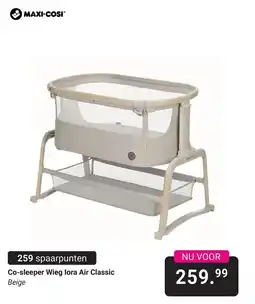 Van Asten BabySuperstore Maxi-Cosi Co-sleeper Wieg lora Air Classic aanbieding