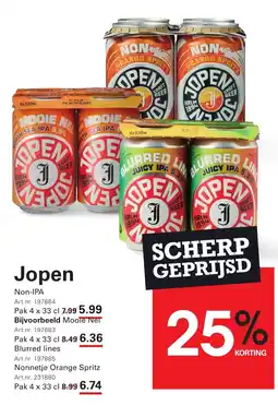 Sligro Jopen Non-IPA aanbieding