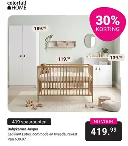 Van Asten BabySuperstore colorfull HOME Babykamer Jasper aanbieding