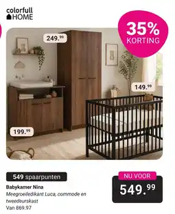 Van Asten BabySuperstore colorfull HOME Babykamer Nina aanbieding