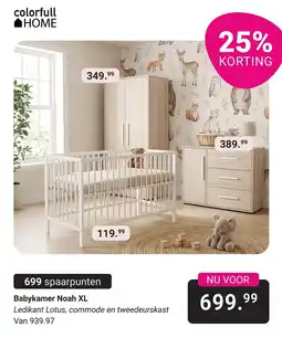 Van Asten BabySuperstore colorfull HOME Babykamer Noah XL aanbieding